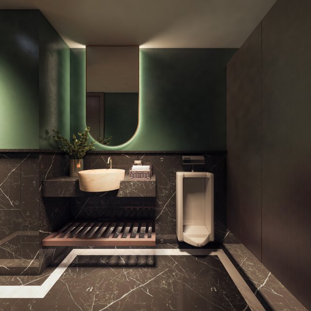 hotel toilet 3D 모델 .c4d .max .obj .3ds .fbx .stl .blend 