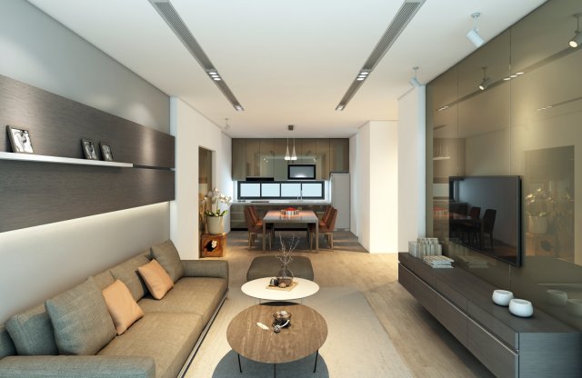 house livingroom ct 3D Model .c4d .max .obj .3ds .fbx .stl .blend 