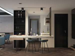 k apartment livingroom 3D-Modell