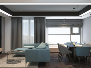 k apartment livingroom Modello 3D