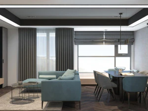 k apartment livingroom 3D Model