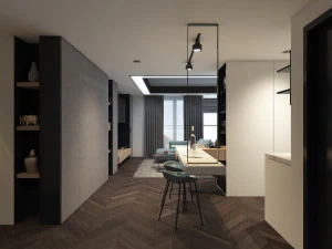 k apartment livingroom 3D Model