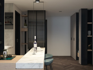 k apartment livingroom Modello 3D