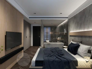 k daire yatak odası 3D Model