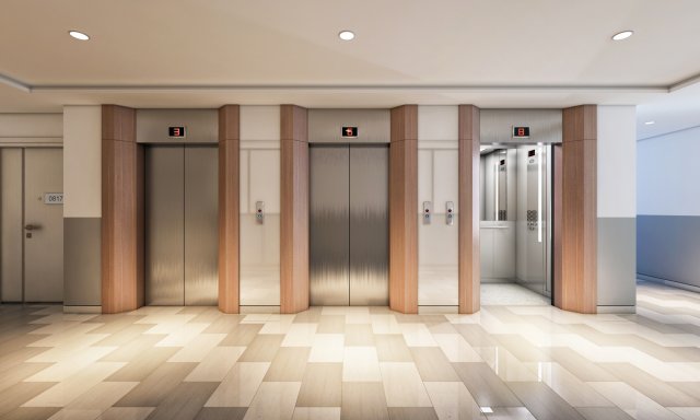 p apartmant lobby 3D Model .c4d .max .obj .3ds .fbx .stl .blend 