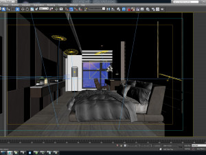 p apartment interior a2 bedroom 2 3D Model
