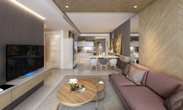 p apartment interior a2 livingroom Modello 3D .c4d .max .obj .3ds .fbx .stl .blend 