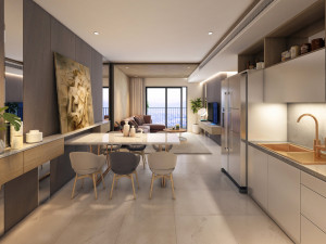 p apartment interior full rooms a2 3D 모델