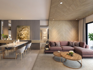 p apartment interior full rooms a2 3D 모델