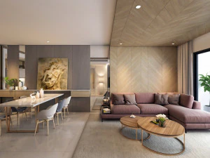 p apartment interior full rooms a2 3D Model