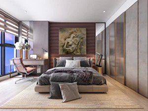 p apartment interior full rooms a2 3D Model