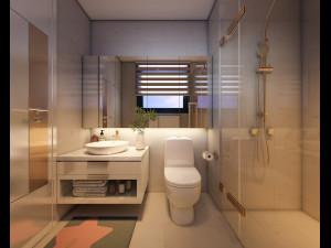p apartment interior full rooms a2 3D 모델