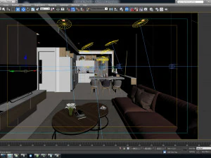 p apartment interior full rooms a2 3D Model