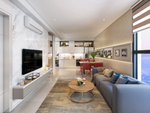 p apartment interior full rooms b1 Model 3D