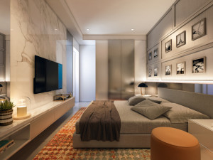 p apartment interior full rooms b1 Model 3D