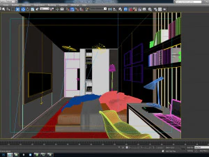 p bedroom interior 01 3D Model