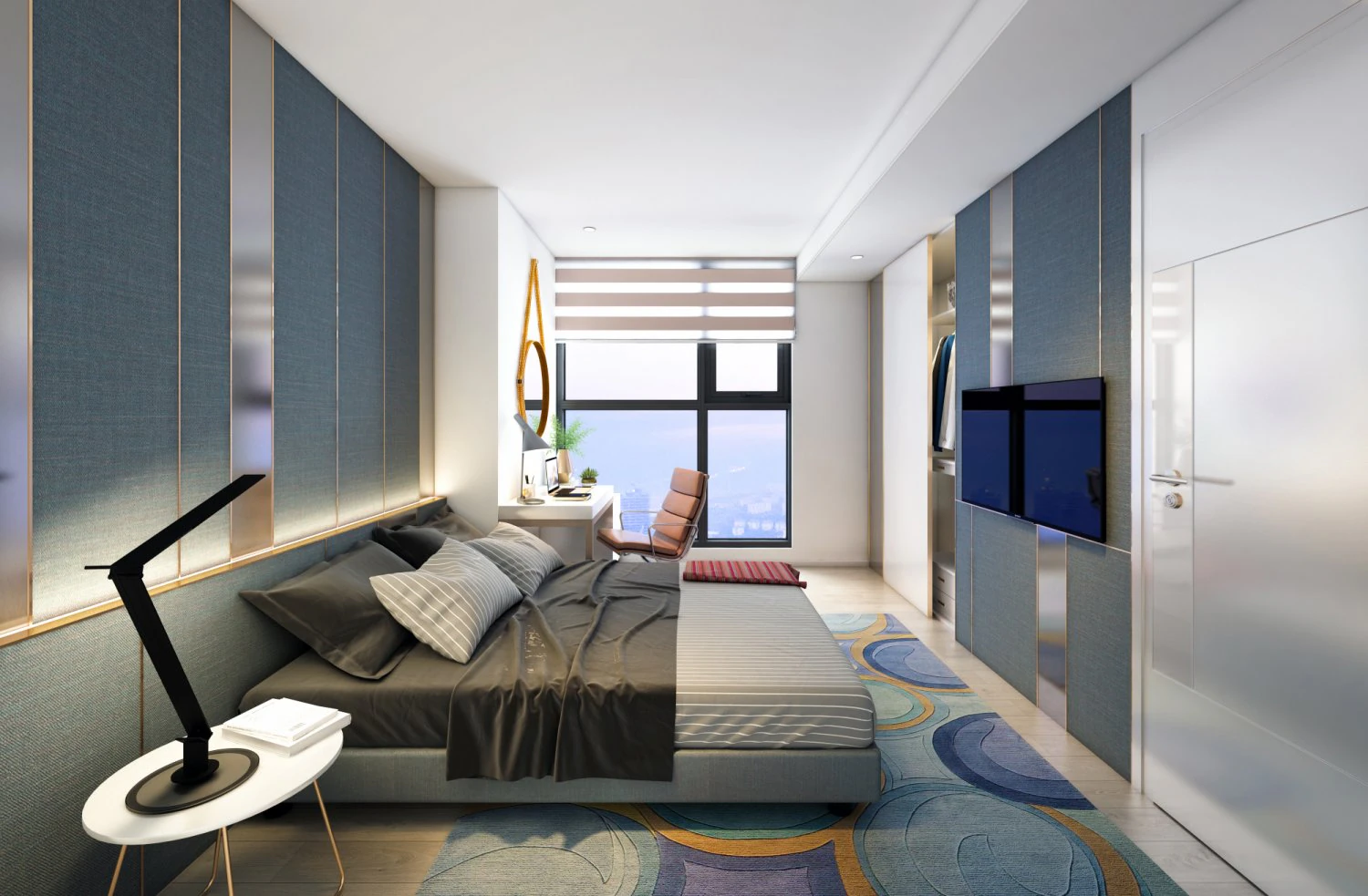 p bedroom interior 02 3D Model .c4d .max .obj .3ds .fbx .stl .blend