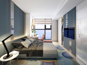 p bedroom interior 02 3D Model