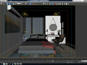 p bedroom interior 02 3D Model