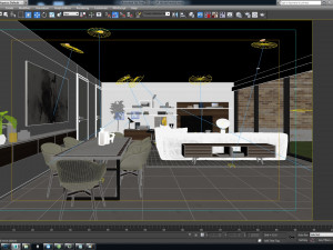 qm house interior 3D Модель