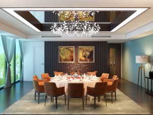 restaurant vip room 3D Model
