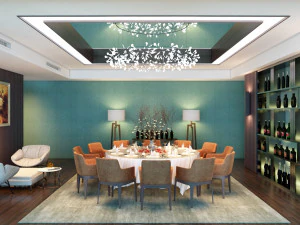 salle VIP du restaurant Modèle 3D