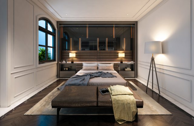 th master bedroom 2 3D Model .c4d .max .obj .3ds .fbx .stl .blend 