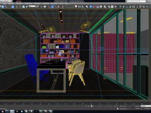 vct home library 3D Model