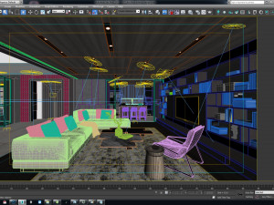 vtc 6th floor interior design 3Dモデル