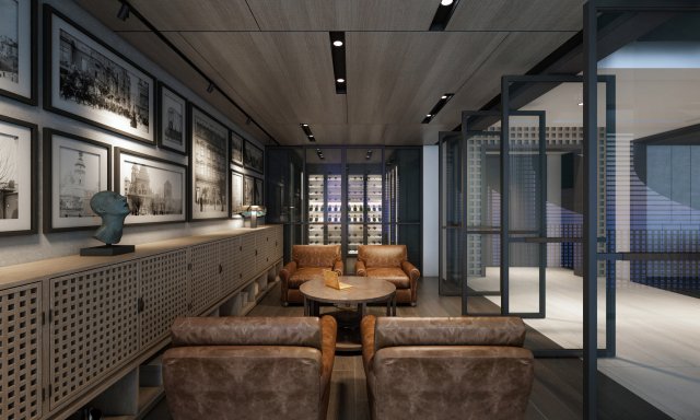Vtc cigar and wine room Modelo 3D .c4d .max .obj .3ds .fbx .stl .blend 