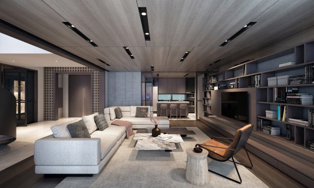 vtc livingroom Model 3D .c4d .max .obj .3ds .fbx .stl .blend 