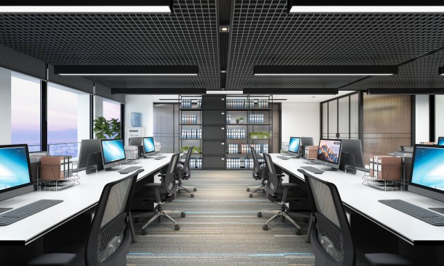 vtc office interiors 3D Model .c4d .max .obj .3ds .fbx .stl .blend 