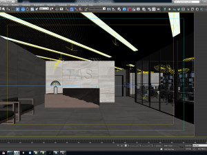vtc office reception interior 3D 模型