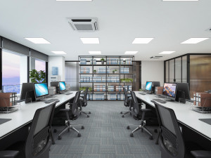 vtc office working space 3D Model