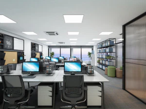 espa&ccedil;o de trabalho do escrit&oacute;rio vtc Modelo 3D