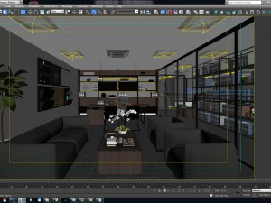 espa&ccedil;o de trabalho do escrit&oacute;rio vtc Modelo 3D