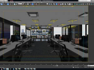 espa&ccedil;o de trabalho do escrit&oacute;rio vtc Modelo 3D
