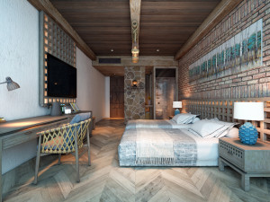 aq hotel room o1 3D Model