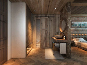 quarto de hotel o1 Modelo 3D