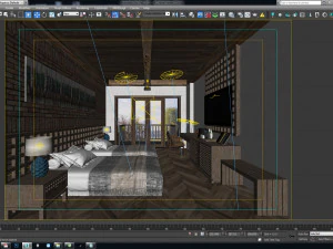 quarto de hotel o1 Modelo 3D