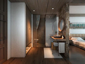 aq Hotelzimmer T2 3D Modell