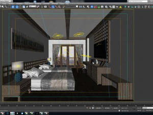 aq Hotelzimmer T2 3D Modell