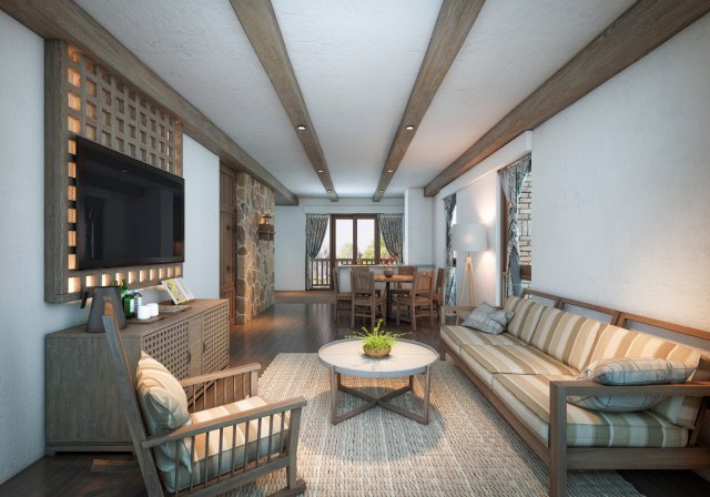 aq hotel room t3 Modèle 3D .c4d .max .obj .3ds .fbx .stl .blend 