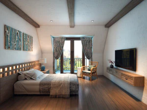 aq hotel room t4 3D Model
