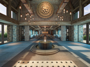 aq rustic restaurant Modello 3D