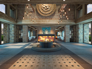 aq rustic restaurant Modello 3D