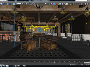 aq rustic restaurant Modello 3D