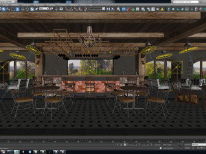 aq rustic restaurant Modello 3D