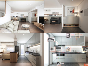 m apartment interior Model 3D