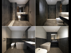 m apartment interior Model 3D